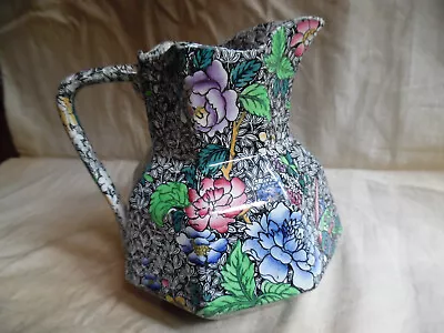 Buy Pitcher Jug By Copeland Spode England With Black Chintz King's Pattern • 94.50£