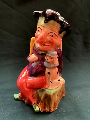 Buy VINTAGE M WAIN & SONS MELBA WARE  MR PUNCH AND TOBY DOG  SPILL JUG  - 17cm High • 9.50£