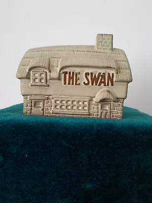 Buy Vintage Tremar Stoneware Money Box The Swan Pub Cornish Studio Pottery. Lovely • 5.49£