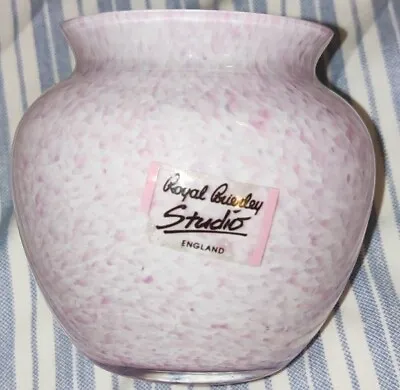 Buy Vintage  Royal Brierley  Small Studio Glass Vase  • 6.99£