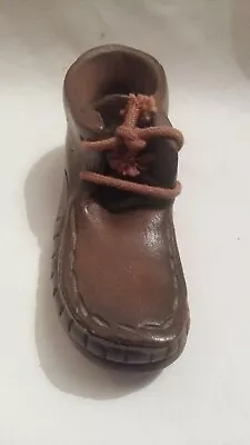 Buy Pottery Boots Vintage Handmade By Tony , Brown Shoe With A Lace  • 20£