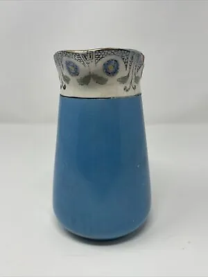Buy Blue Pottery Vase Floral Design 6920 6 1/2” Tall. Collectable • 6£