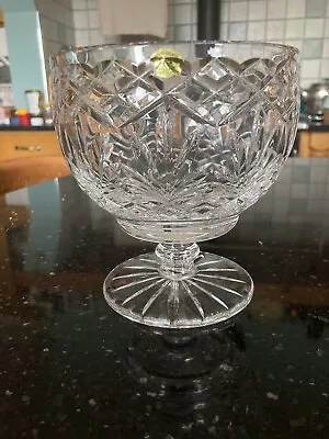 Buy Vintage Rare Tyrone Crystal Footed Bowl. Approximately 5 3/4 Inches High • 29£
