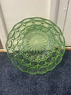 Buy Art Deco Green Glass Bowl • 12.99£