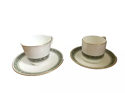 Buy Royal Doulton Bone China *H5004 RONDELAY Tea + Expresso Cup+saucers C1970-1997 • 9£