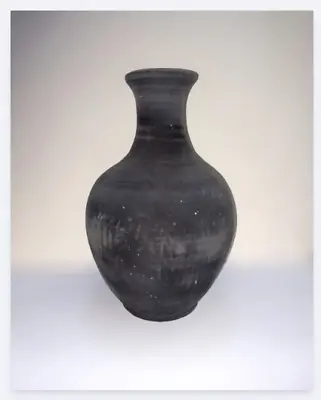 Buy Hand Made Clay Vase Pot Black Wabi Sabi Vessel,Rustic Terracotta Flower Vase • 130£