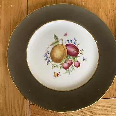 Buy Early Royal Worcester Dinner Plate: 27 Cms, Decorative Flowers Fruit, Circa 1800 • 10£