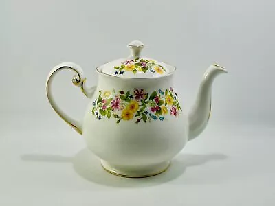 Buy Vintage Colclough Bone China Wild Flowers Floral Pattern Teapot • 55.50£