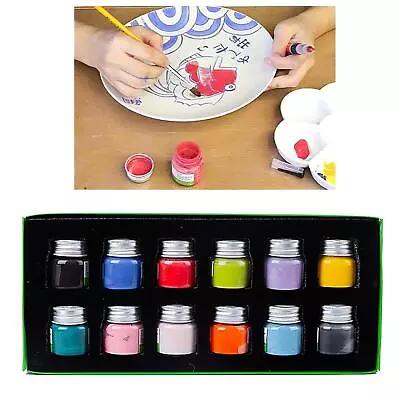 Buy 12x Ceramic Underglaze Pigment Pottery Painting Tools Colorant Dye For Beginners • 42.54£