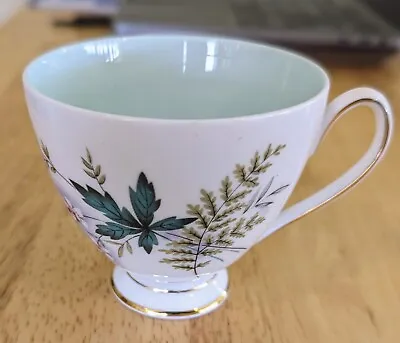 Buy Vintage Queen Anne Louise Bone China Teacup.  Green - Gold Edge. • 10£