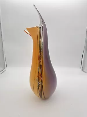 Buy Vintage Signed Large Murano Art Glass Vase Colorful Millefiori Rare Piece 17” • 189.69£
