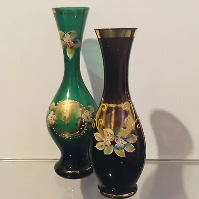 Buy Vintage Czech Crystal Egermann Bud Vases  • 10£