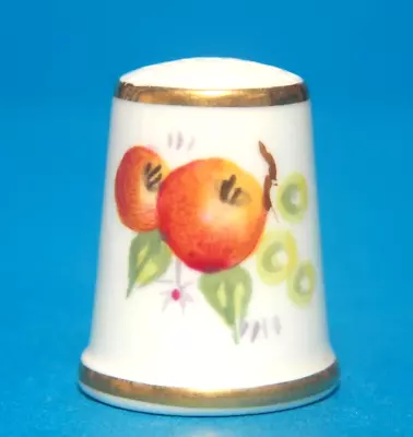 Buy Royal Worcester H/Painted Fruit By S Morris 1970's  - No 8 China Thimble B/181 • 1.99£