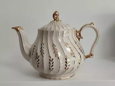 Buy Vintage Sadler England Gold Swirl Teapot  • 20£