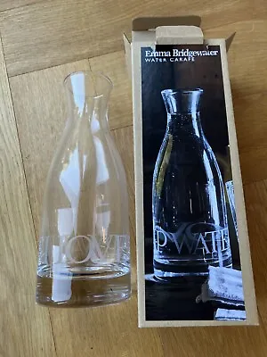 Buy Emma Bridgewater Black Toast Crystal  Glass Carafe “ I Love Tap Water’ BNIB • 70£