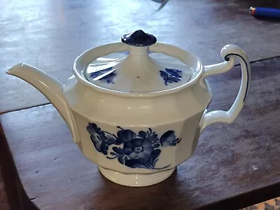Buy 1967 Vintage ROYAL COPENHAGEN Blue Flowers Ribbed #8503 Teapot 2nd Quality • 28.35£