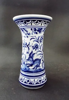 Buy Ceramica Conimbriga Portugal - Hand Painted Blue & White Vase - Sec XVII • 13.99£