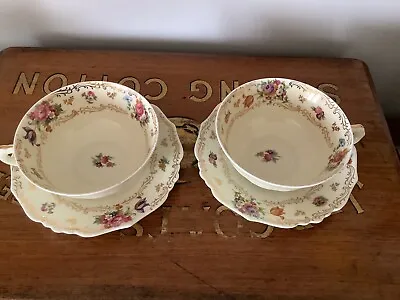 Buy Set Of 2 Jammet-Seignolles Limoges Exclusivite Tea / Coffee Cups And Saucers • 22.99£