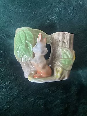 Buy Vintage |  Withernsea Eastgate Pottery England Rabbit Posey Vase | Fauna • 0.99£