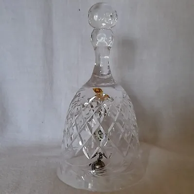 Buy Beautiful Vintage Crystal Cut Glass Hand Bell - Fully Working No Chips Or Cracks • 6.49£