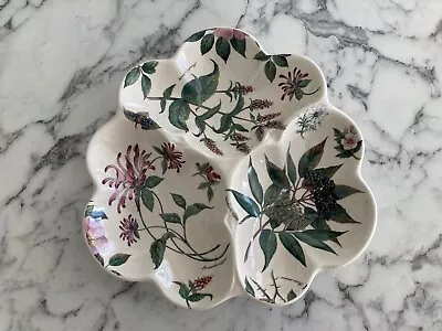 Buy Lord Nelson Ware Pottery Floral 3 Part Tray/Hors D'Oeuvre/Nibbles Dish VGC • 4.50£