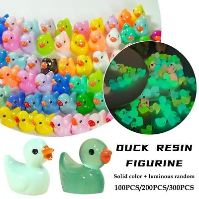 Buy 100-300Pcs Mini Resin Duck，Miniature Figures Fairy Garden Ducks Tiny Ducks T3 • 7.02£