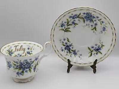 Buy Royal Albert Flower Of The Month July Forget-Me-Not -  Teacup & Saucer Set  • 14.95£