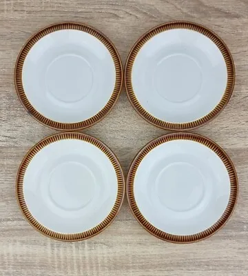 Buy Poole Pottery Tea Cup Saucers- Set Of 4 Chestnut Pattern. • 12£