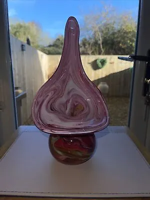 Buy Isle Of White Alum Bay Glass Vase Colourful Swirl Hand Blown Vase • 24.50£