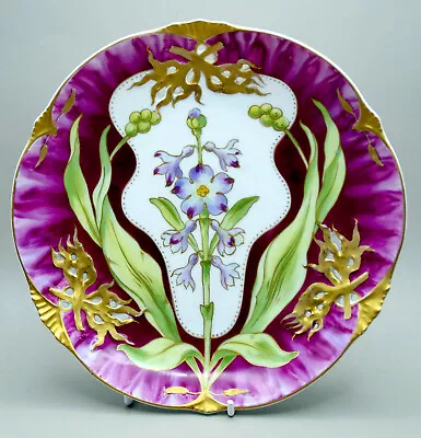 Buy NYMPHENBURG C1895 Art Nouveau JUGENDSTIL German Porcelain PLATE • 9.99£