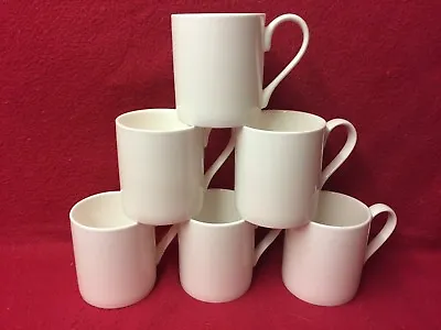 Buy Mugs White Bone China (Balmoral) Set 6 Small Size • 19.75£
