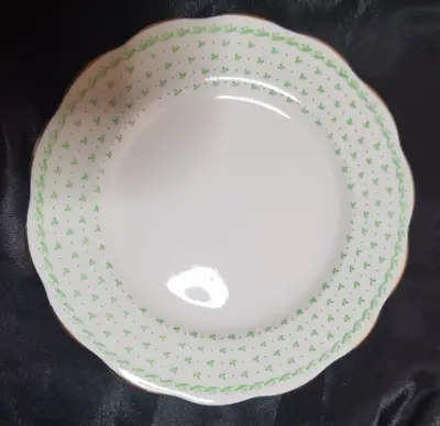 Buy Queen Anne Bone China Side Plate, Small Green Leaf Design • 3£