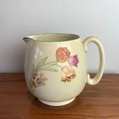 Buy Vintage Ceramic Transfer Ware Beswick 265/1 Pottery Jug Flower Vase • 8£