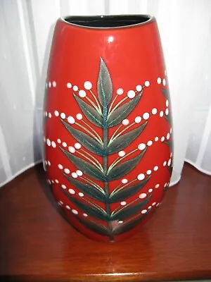 Buy Poole Pottery Foliage Design Vase - Height 25 Cm - Victoria Higginbotham • 50£