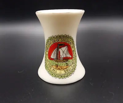 Buy Crested China - CORPORATION OF DREDGERS WHITSTABLE - Concave Vase - Arcadian. • 5.50£