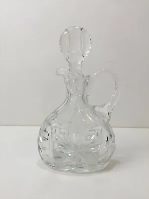 Buy Vintage Cut Glass Small Pitcher Decanter With Stopper, 8 1/2  Tall X 5  Widest • 95.89£