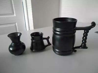 Buy Prinknash Abbey Pottery Pewterware Two Tankards With A Vase • 8.99£