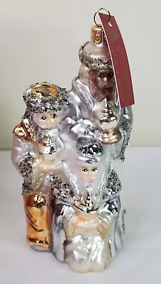 Buy Vtg Glassware Art Studio Poland Three Wise Men Blown Glass Christmas Ornament  • 21.73£