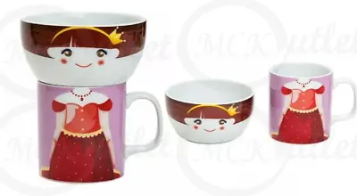 Buy Kids Cup And Bowl Matching Set Pirate Princess X 2 PIECES  1 PRINCESS 1 PIRATE • 9.99£