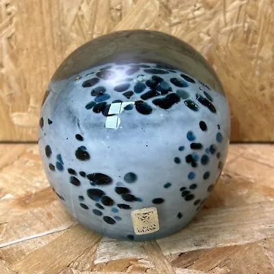 Buy Mdina Studio Art Glass Maltese Ball Paperweight - Blue & White - 8cm • 7.99£