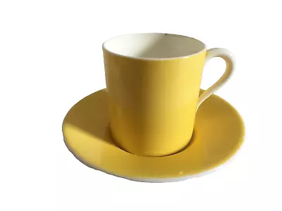 Buy Vintage PARAGON Fine Bone China Yellow Espresso Coffee Cup & Saucer 60ml Retro • 10£