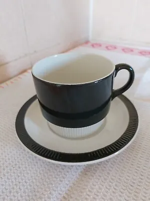 Buy Poole Pottery Parkstone Black Large Cup /saucer  • 5£