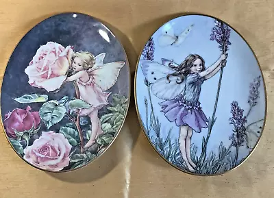 Buy 2 Display Plates Royal Worcester Flower Fairies The Lavender & The Rose Fairy • 6£