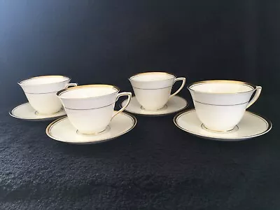 Buy VERY RARE 4 X Royal Worcester VICEROY TEA CUPS & SAUCERS MINT • 14.99£
