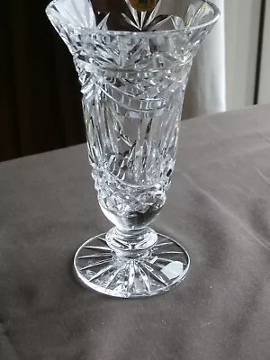 Buy Tyrone Crystal  6  ADARE Vase  - Stamped - Ex Cond • 10.99£