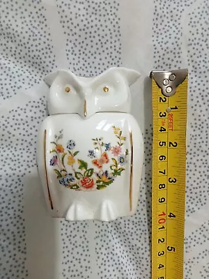 Buy Aynsley China Cottage Garden Lidded Owl • 2.95£