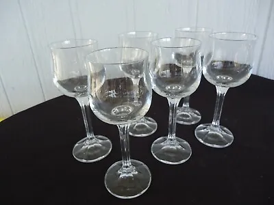 Buy 6 Vintage  Bohemia Crystal Sherry Liqueur  Glasses Czechoslovakia 8 Sided Stems • 8.21£