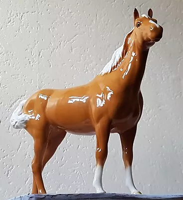 Buy Beswick Palomino Gloss Swish Tail Horse Beautiful & Rare Version 1 Model No.1182 • 89.99£