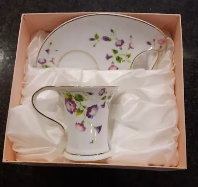 Buy Leonardo Collection Bone China Cup & Biscuit Saucer Floral Pattern • 5£