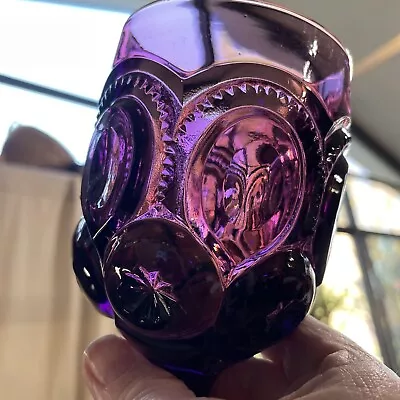 Buy 1-Vintage LE Smith Amethyst Purple Moon And Star Wine Water Goblet 5 7/8   @1160 • 38.60£